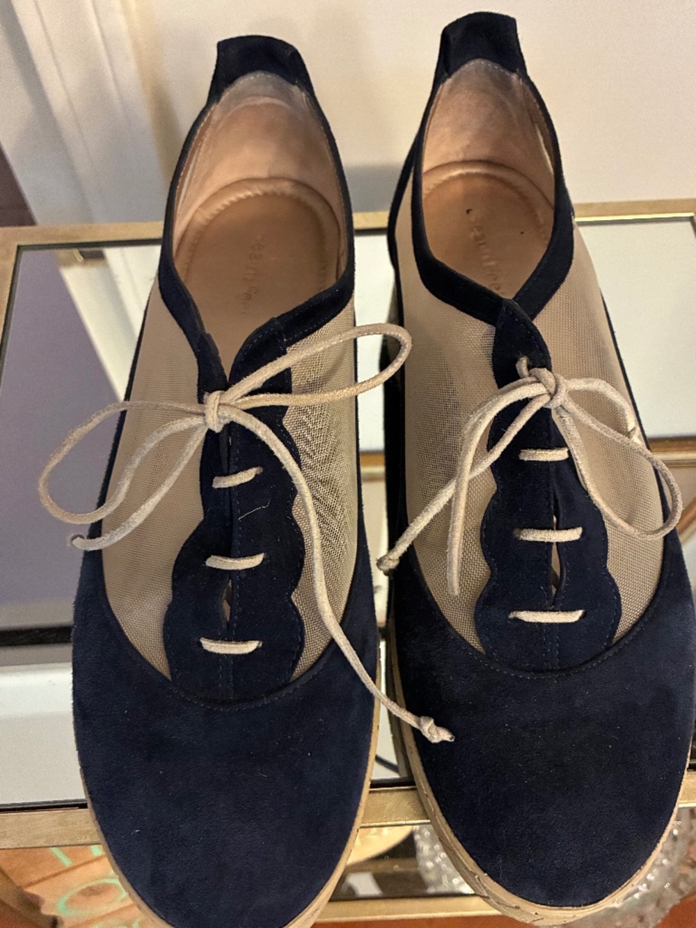 BeautiFeel Zhuri Navy Blue suede/Mesh Sneakers Size 39